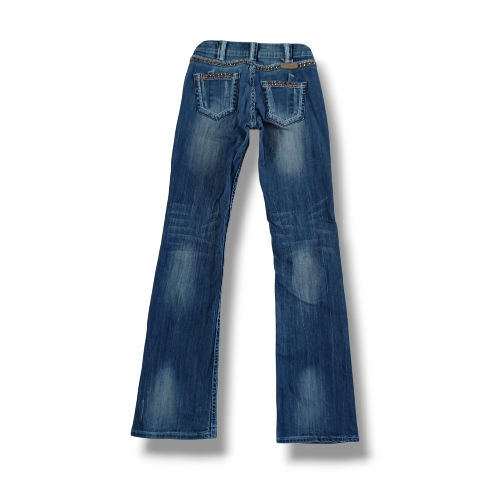 Cowgirl Tuff Co Womens Jeans Bootcut Copper Beauty Lowrise Size 26x35 28x34